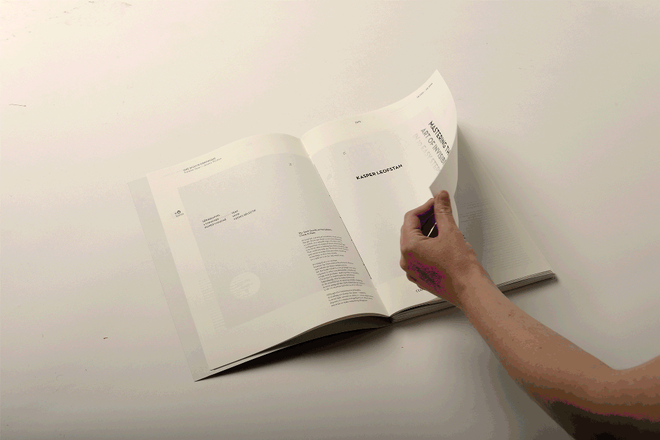 Catalog gif featuring a series of double-page spreads