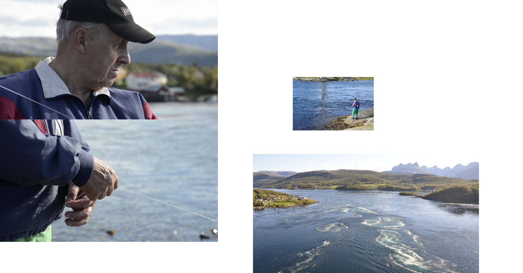 Capture d'un travelling avec textes, sons et images (vue 3 : Norvège)