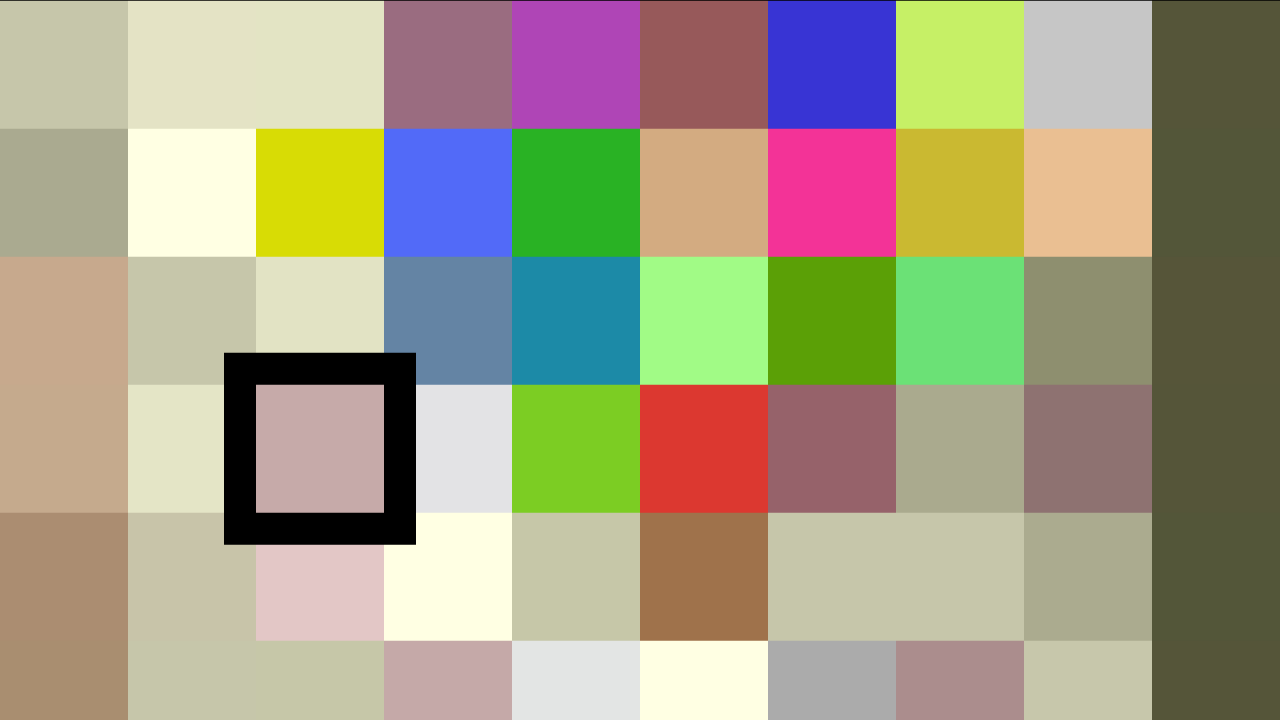 Image 2 : Pixels corrompus envahissant la matrice