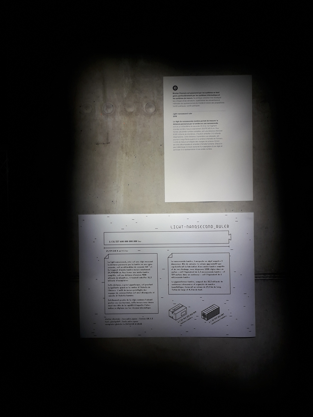 Image 2 : Documentation du projet relevée par un éclairage directionnel