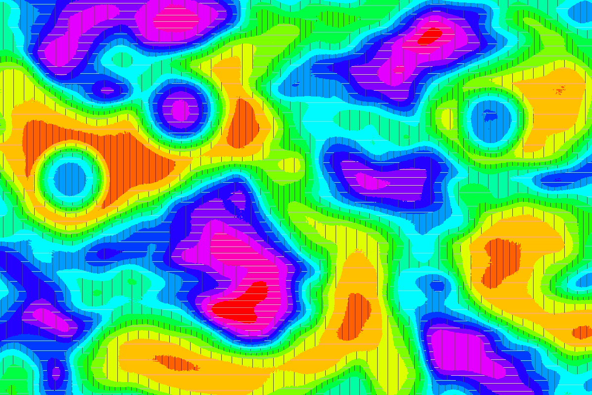Program capture showing color strata (view 1)
