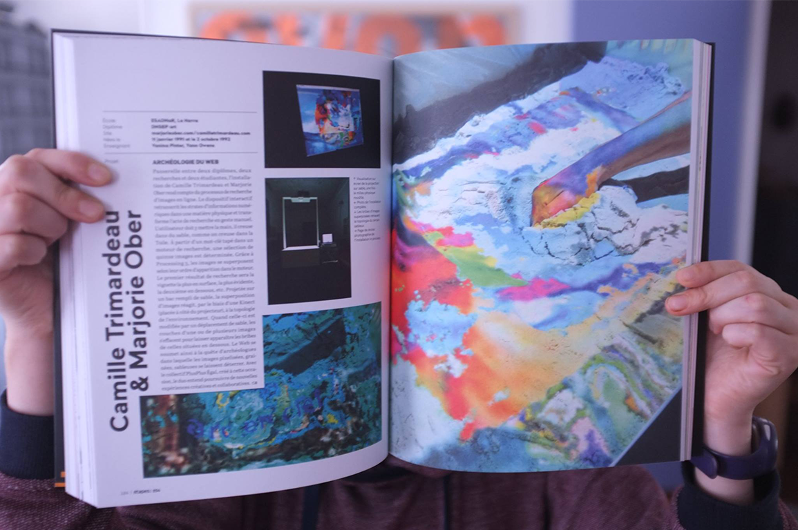 Double-page spread on the installation article