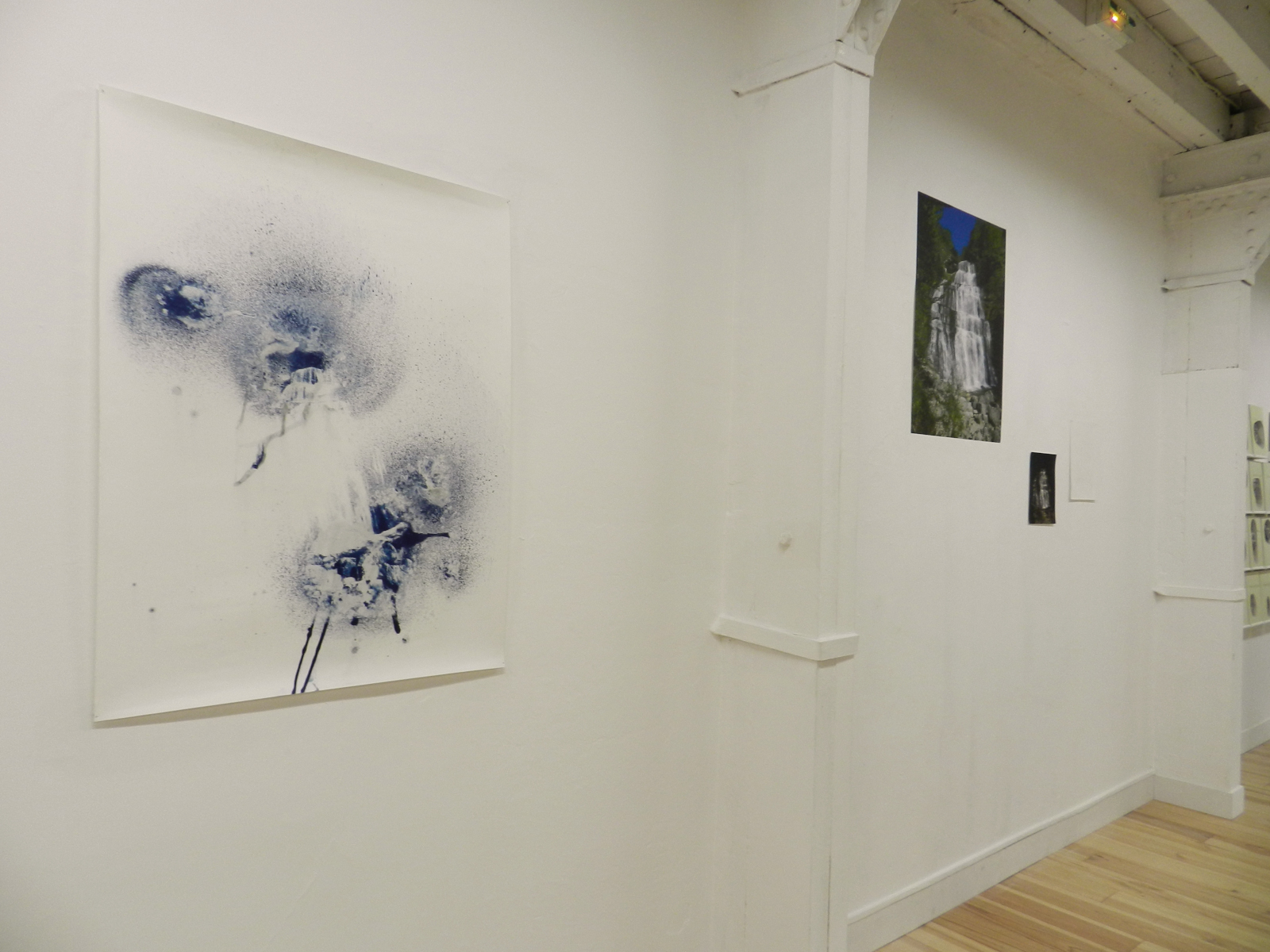 View of the pieces from the Cascades series that coexist in the exhibition