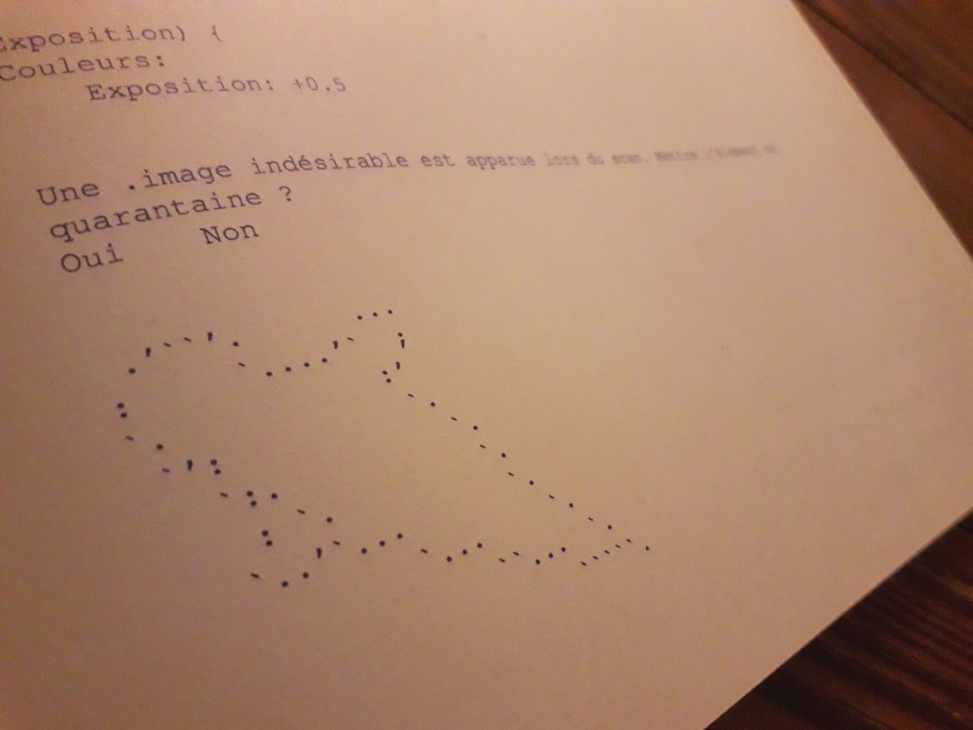 Vue de détail d'une illustration ASCII représentant un fantôme