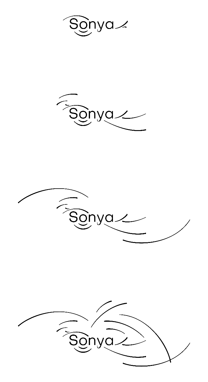 Animation du logotype en quatre étapes