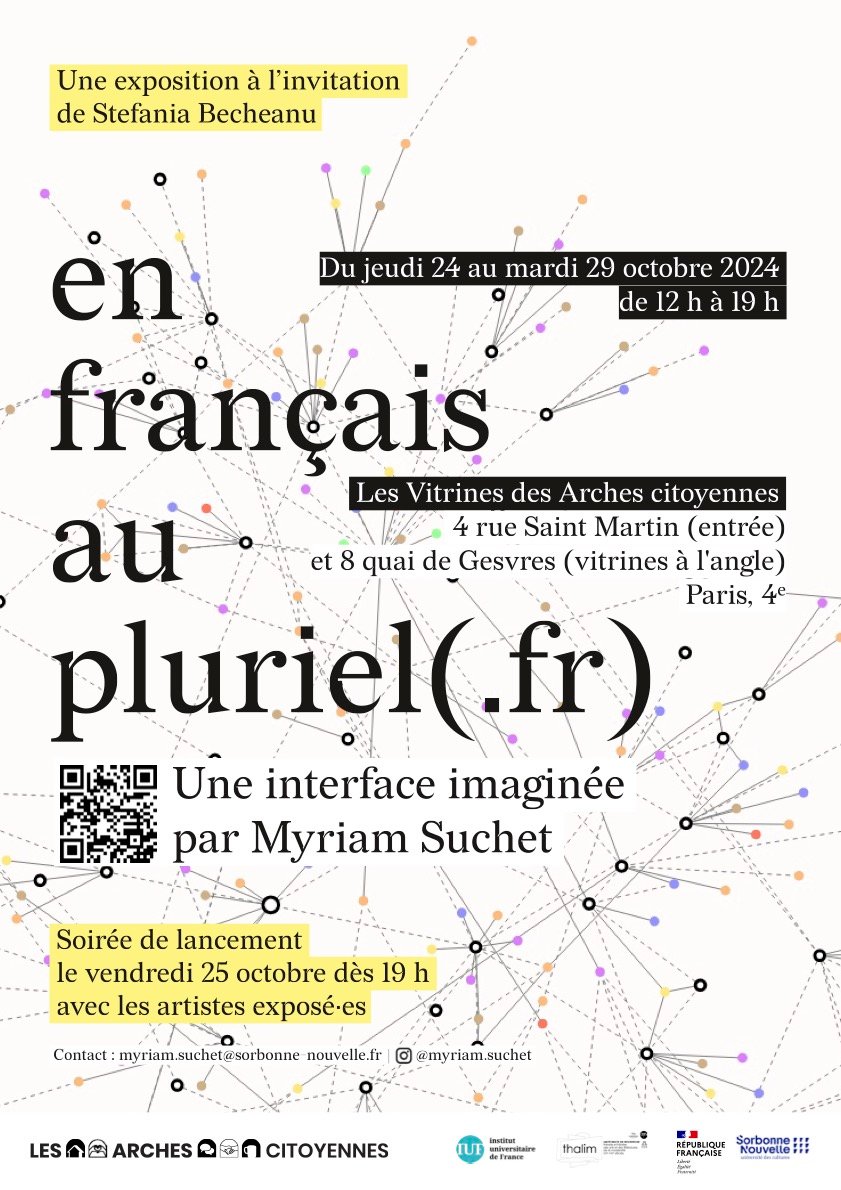 Poster promoting the project’s exhibition at Les Arches Citoyennes