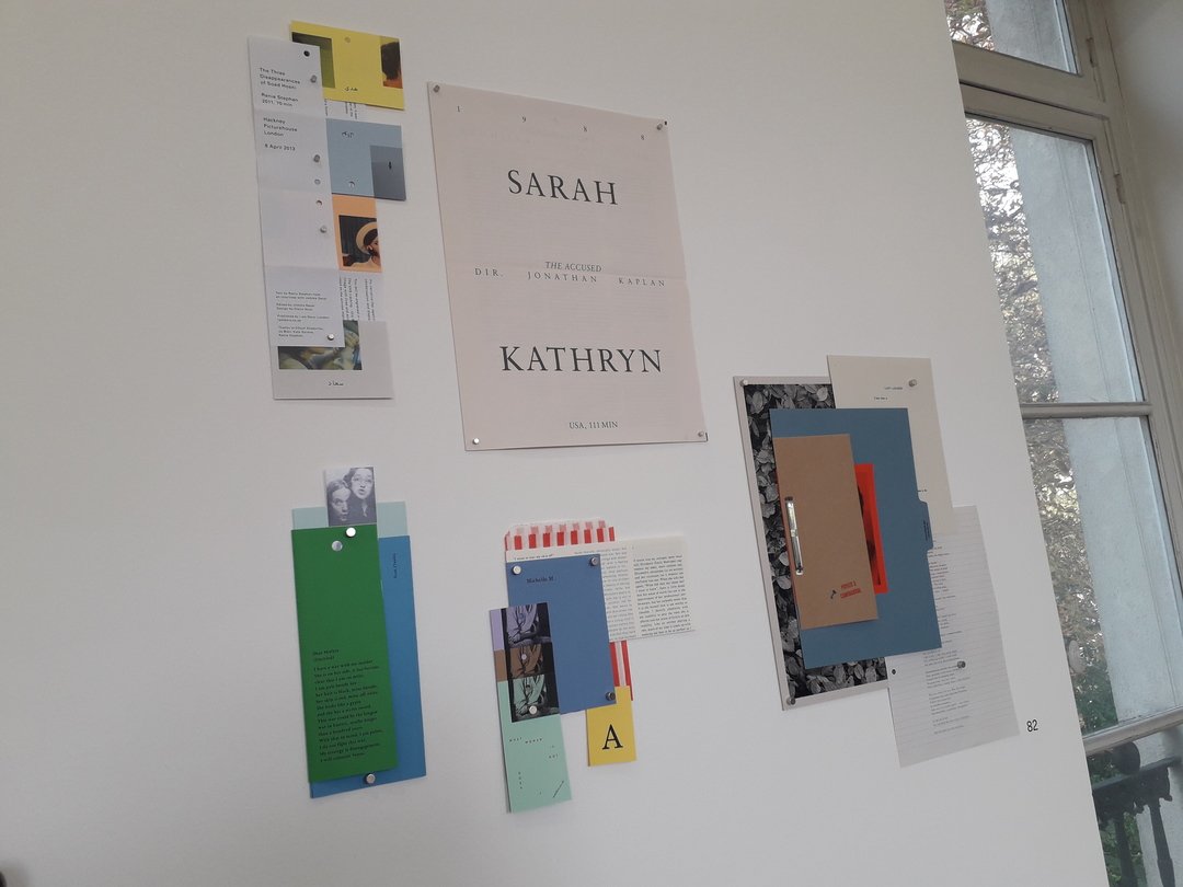 Plusieurs travaux graphiques (éditoriaux notamment) de Sarah Kathryn