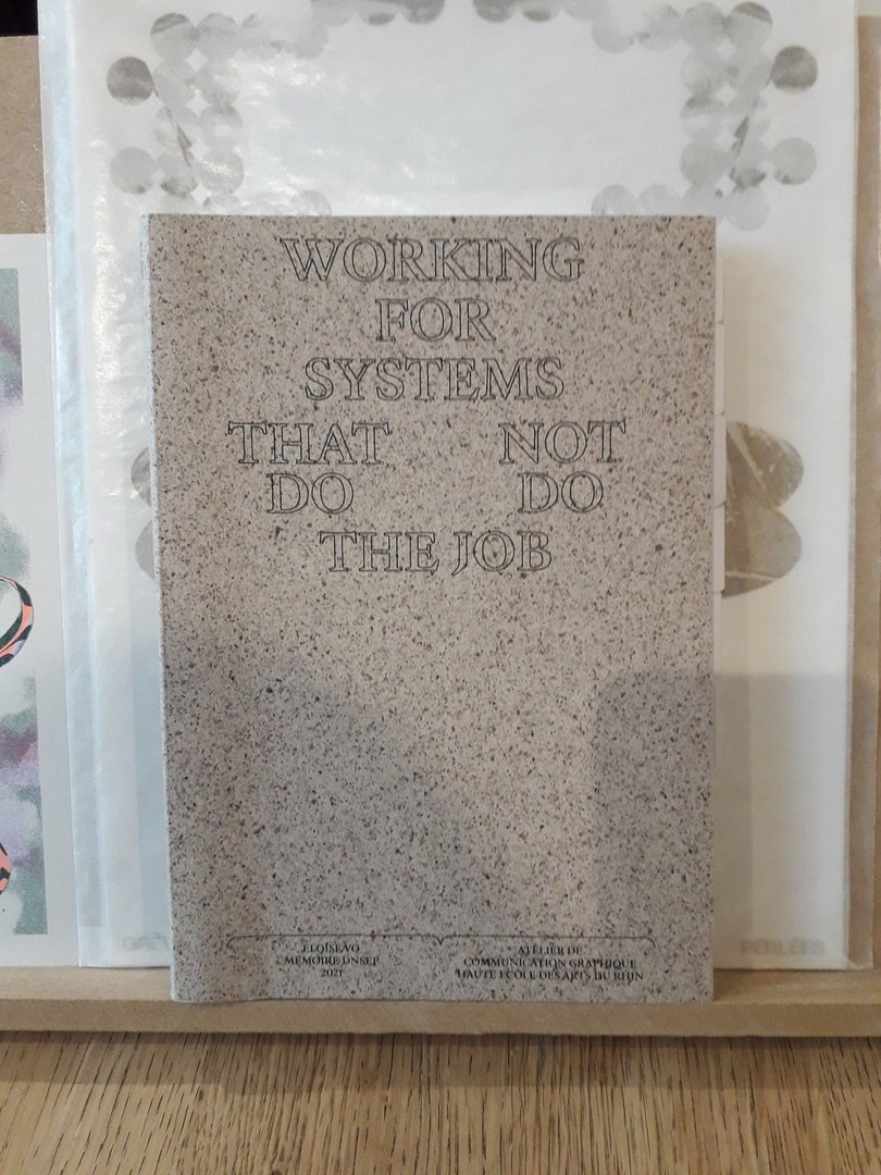 Image 42 : Couverture d'un livre titré Working for systems that do the job / not do the job