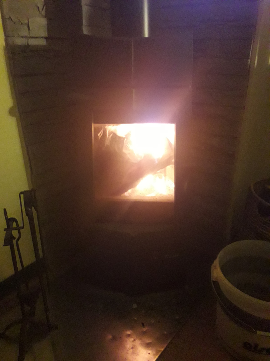 Image 1 : Vue d'un feu de cheminée