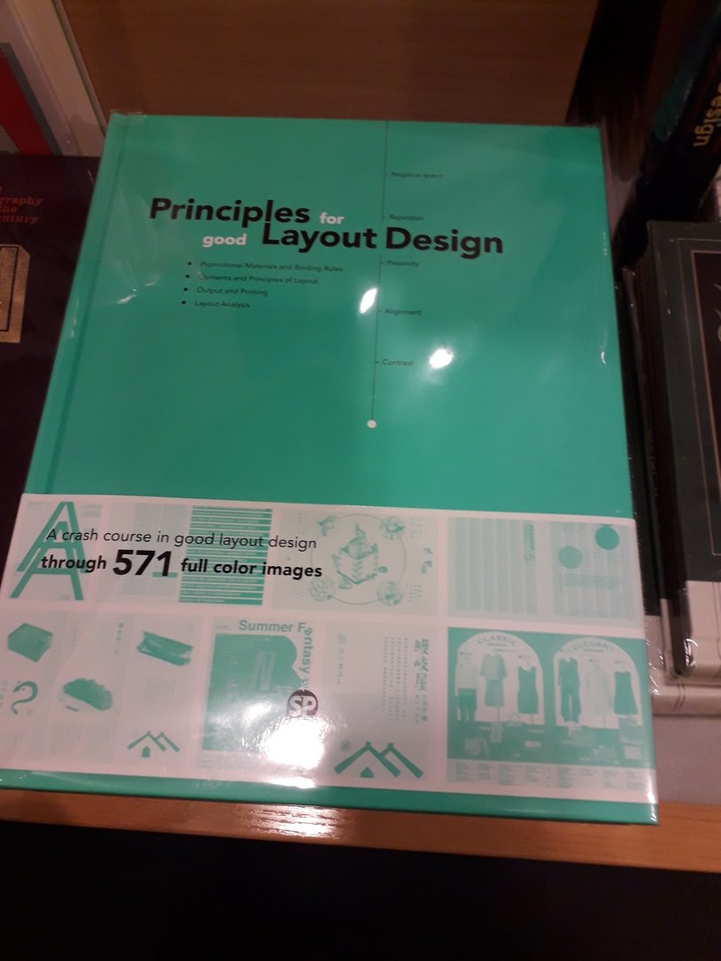 Image 23 : Couverture verte du livre Principles for good Layout Design