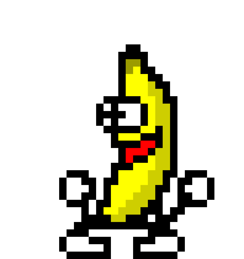 Gif animé d'une banane dansant sur la chanson Peanut Butter Jelly Time